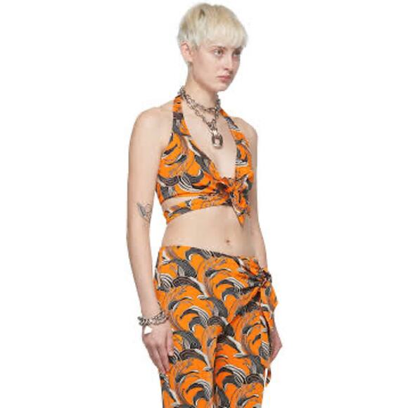 Rabanne Halter Crop Top Size 36 - Picture 3 of 5